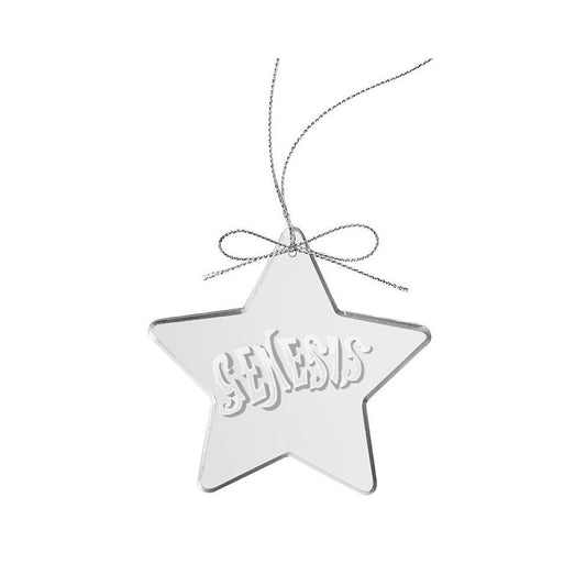 Circa 70s Logo Star Laser-Etched Glass Ornament
