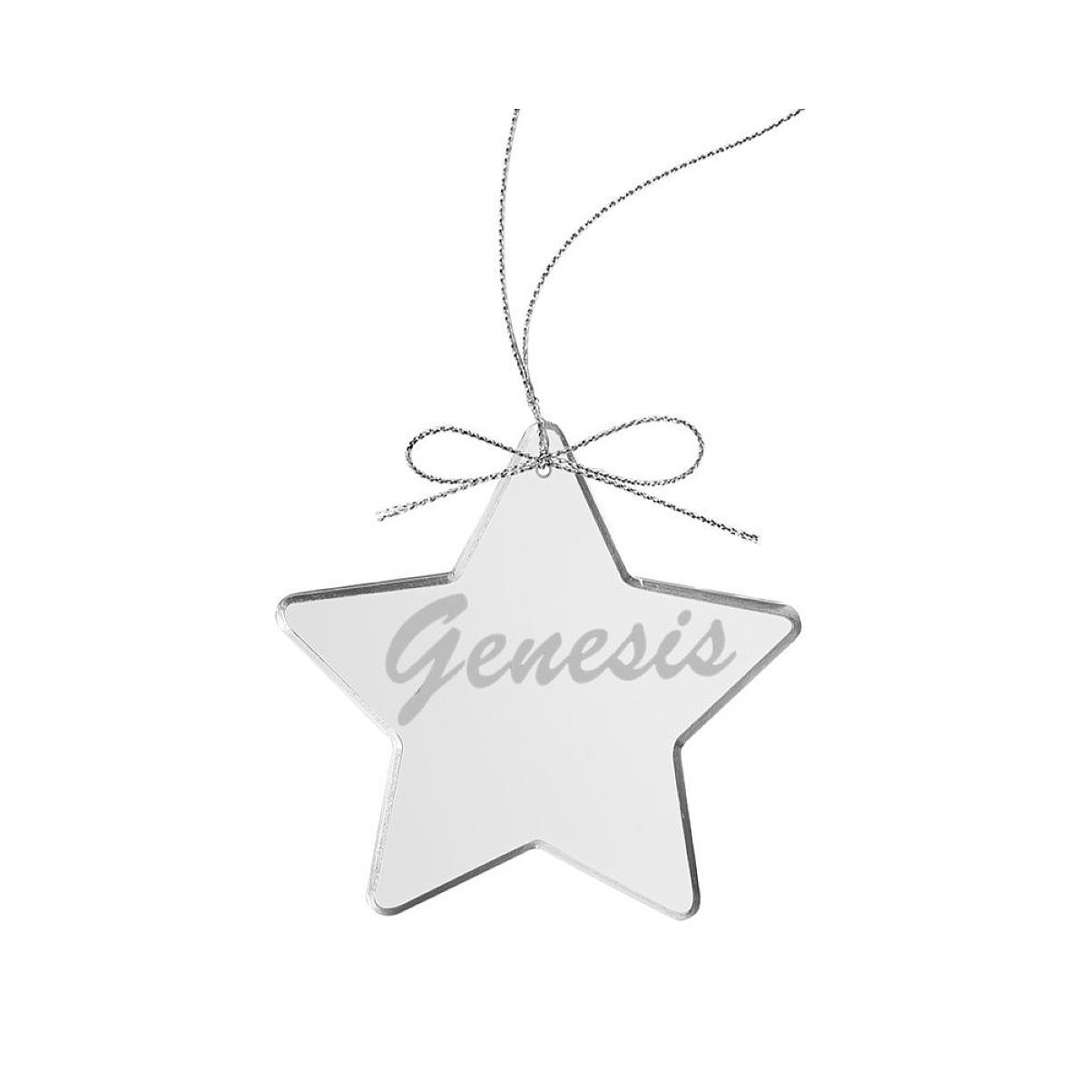 Circa 80s Logo Star Laser-Etched Glass Ornament
