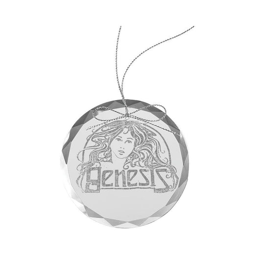 Goddess Round Laser-Etched Glass Ornament