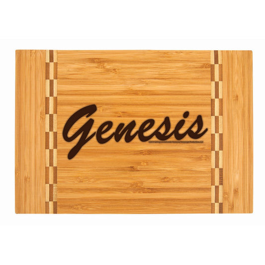Circa 80s Logo Laser Engraved Cutting Board w/Butcher Block Inlay