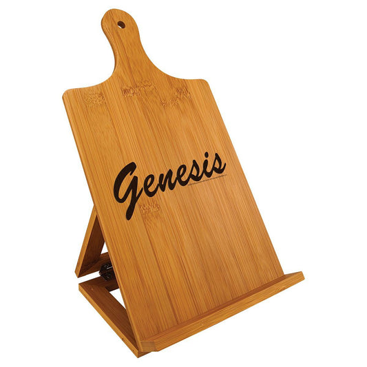 Circa 80s Logo Engraved Bamboo Cookbook Easel