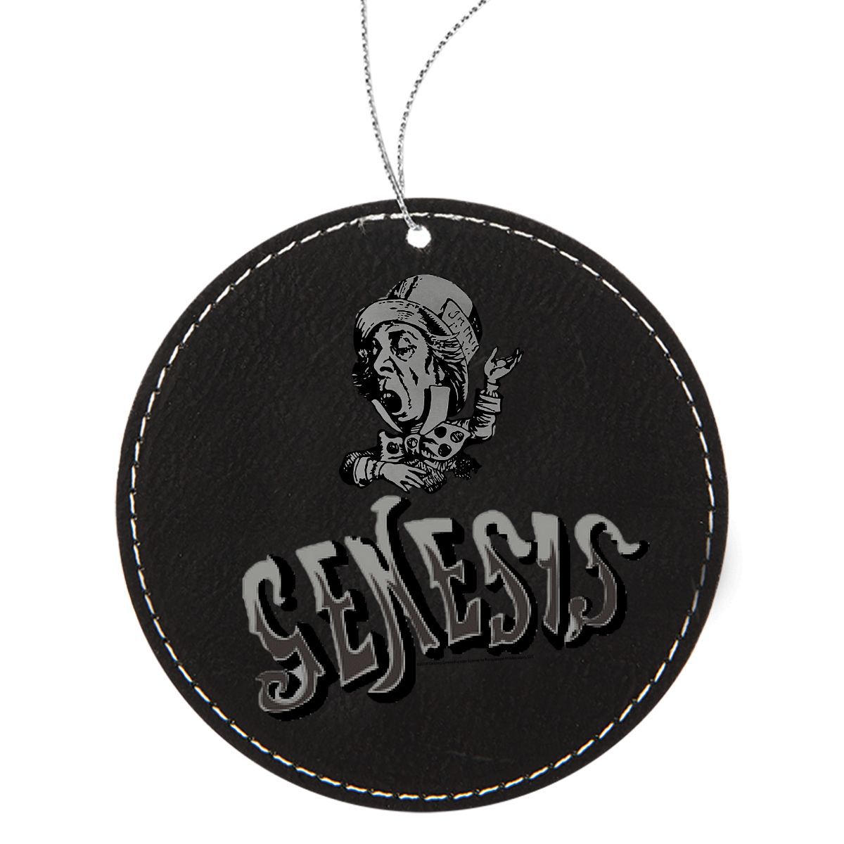Mad Hatter Leather Ornament