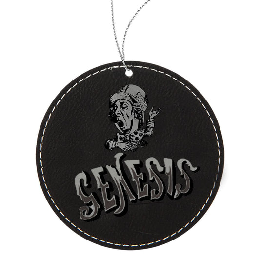 Mad Hatter Leather Ornament