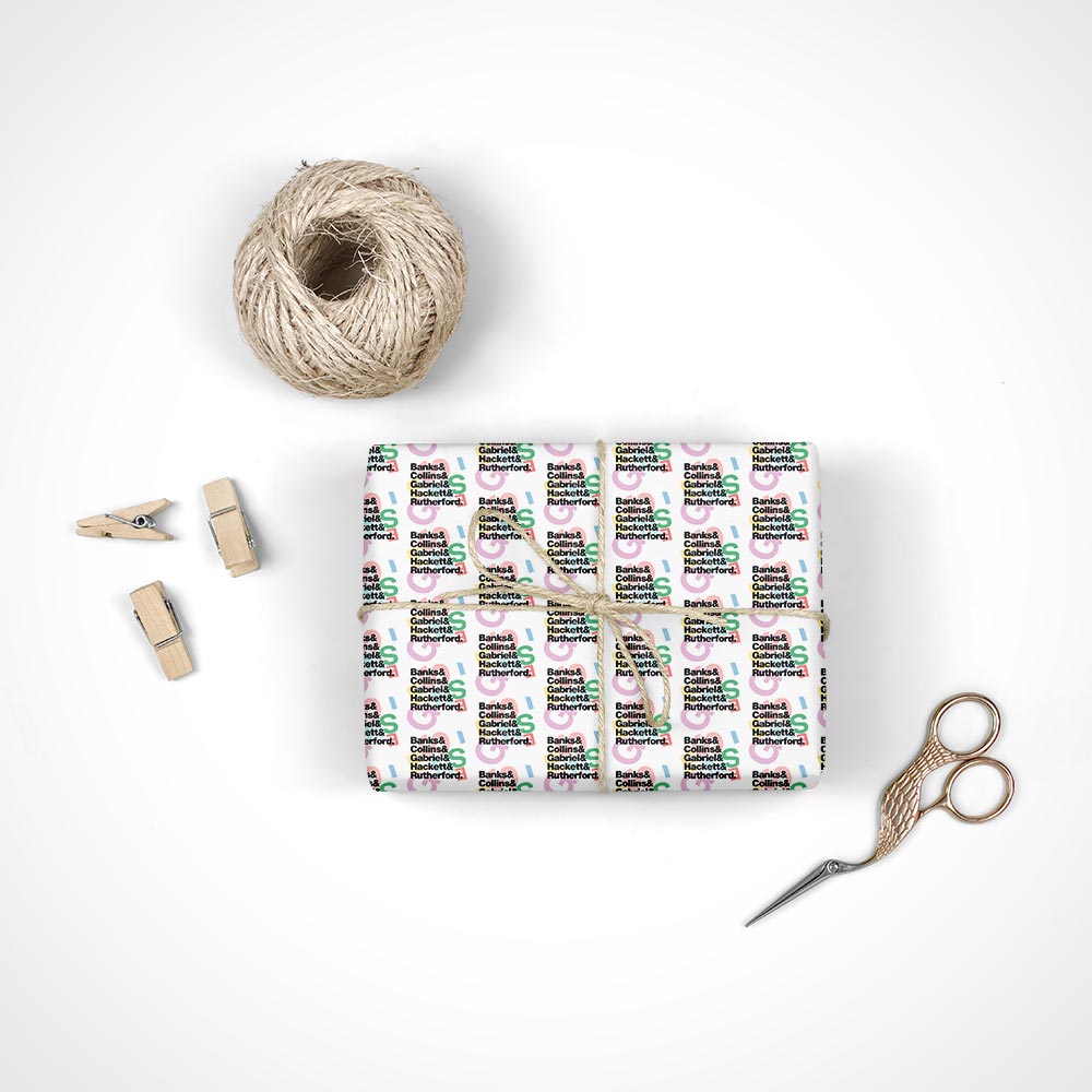 Genesis R-Kive Classic Names Wrapping Paper