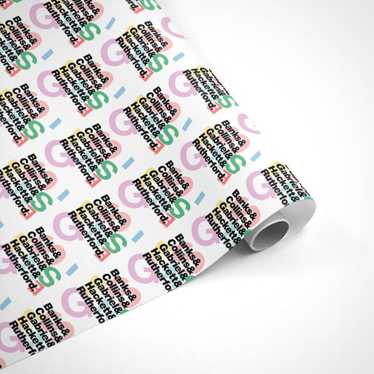Genesis R-Kive Classic Names Wrapping Paper