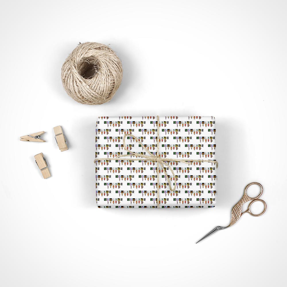 Genesis Turn it on Again New Logo Wrapping Paper