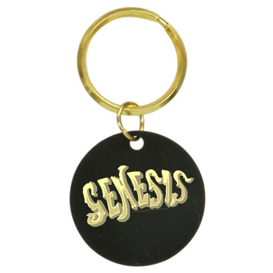 80s Logo Brass Keychain