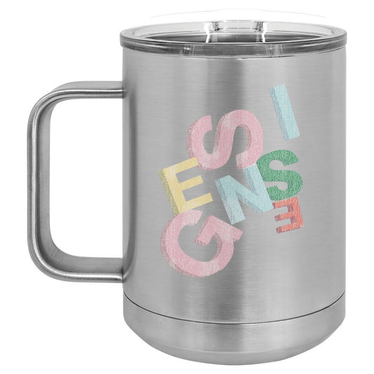 Pastel Jumble Polar Camel Travel Mug