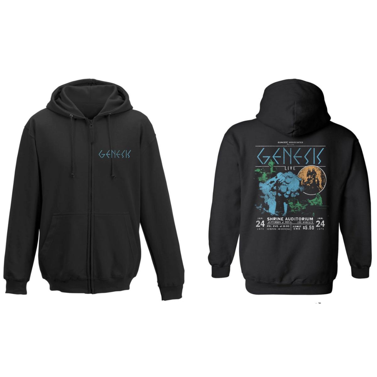 Genesis Shrine Auditorium 1975 Zip Hoodie