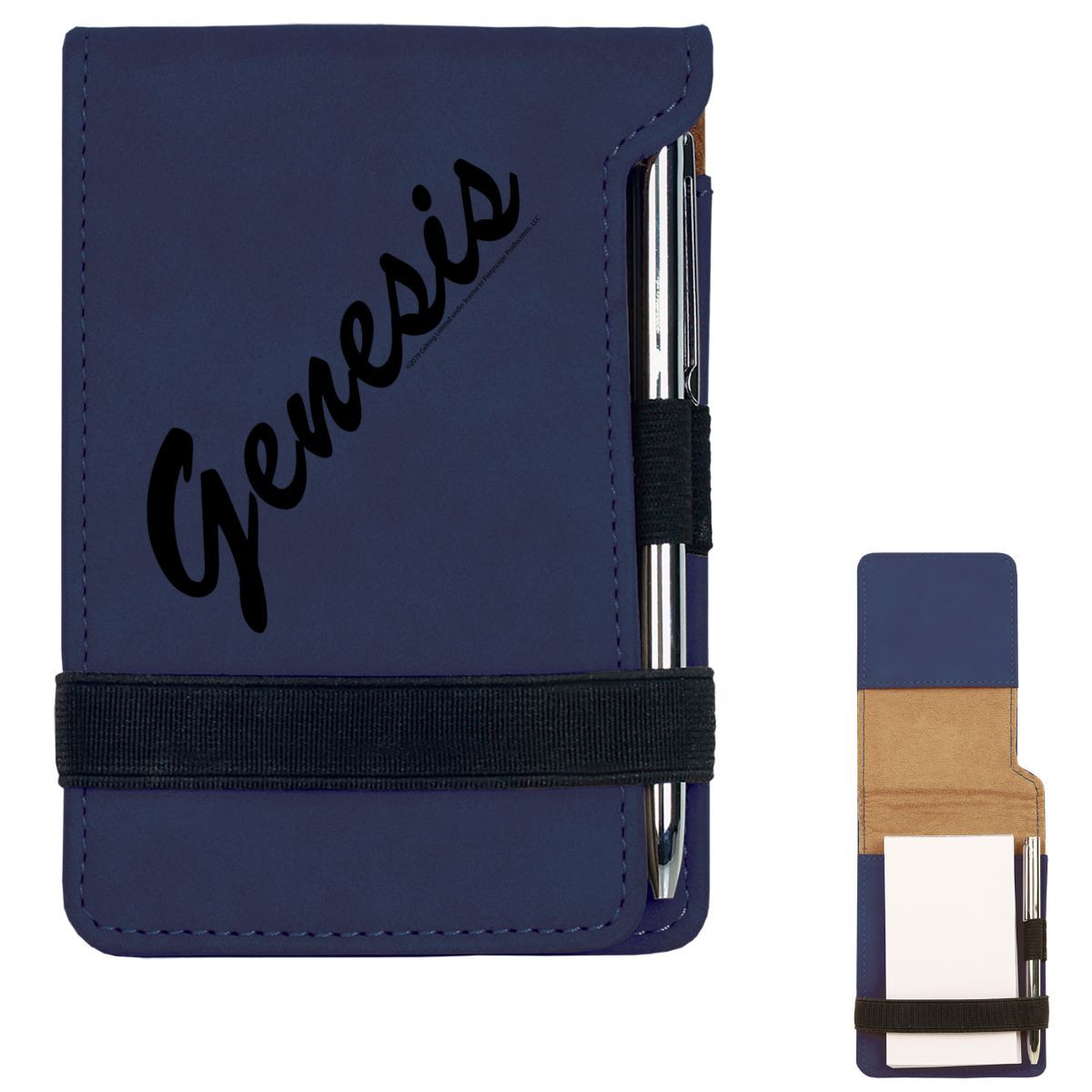 Centenary Notepad Circa 80s Logo Blue Mini Notepad w/Pen – Genesis