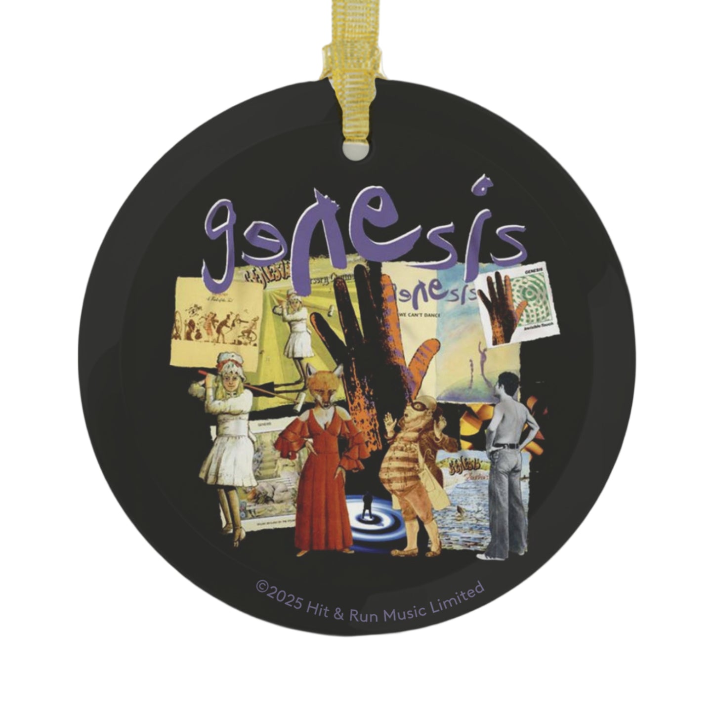 Icons Glass Ornament