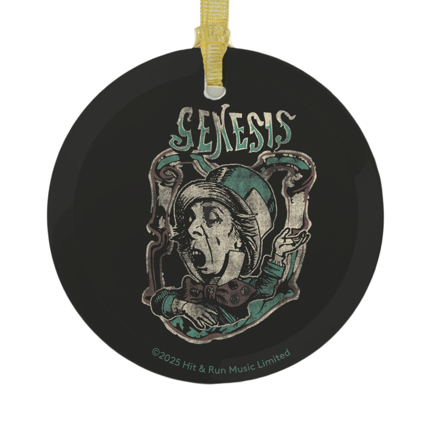 Mad Hatter Glass Ornament