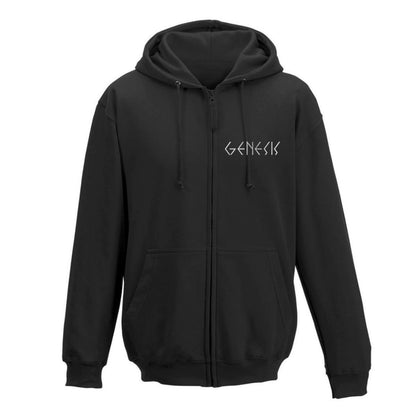 Genesis Shrine Auditorium 1975 Black and White Zip Hoodie
